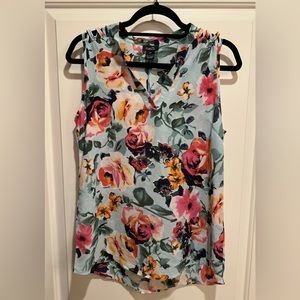 Floral Tank Blouse Size M